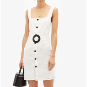 Solid & Striped Belted denim mini dress